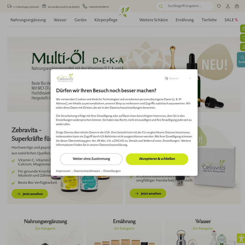 Cellavita - Naturprodukte: Die Gesundheit in die eigene Hand nehmen!